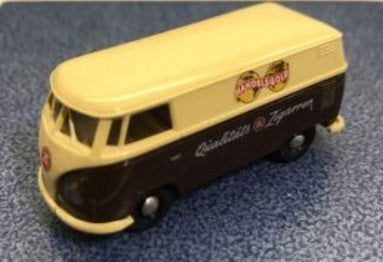 Brekina Automodelle HO VW T1 Bus Handelsgold Cigars 90's Panel Bus