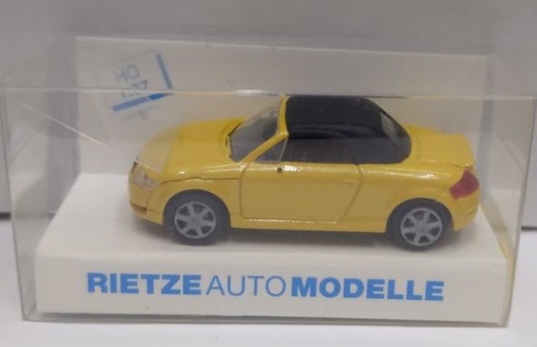 Rietze Auto Modelle 21190 HO Yellow W/Black Roof TT Roadster