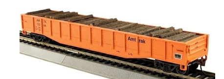 Con-Cor 0001-092120 HO 54' Gondola w/1/2 Tie Load Amtrak #13257