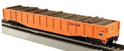 Con-Cor 0001-092119 HO 54' Gondola w/Full Tie Load Amtrak #13264