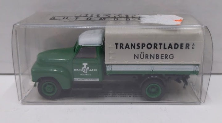 Brekina Automodelle 37119 HO Transportlader Nurnberg HA L28 Magirus Truck