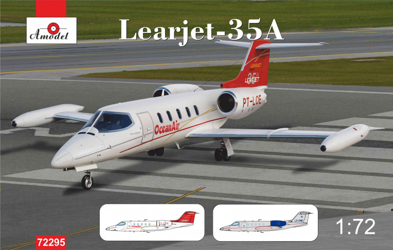A Model from Russia 72295 1:72 Learjet 35A Business Jet Plastic Model Kit