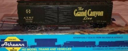 Athearn 2908A HO Santa Fe Grand Canyon 50' Map Boxcar #10000 Kit
