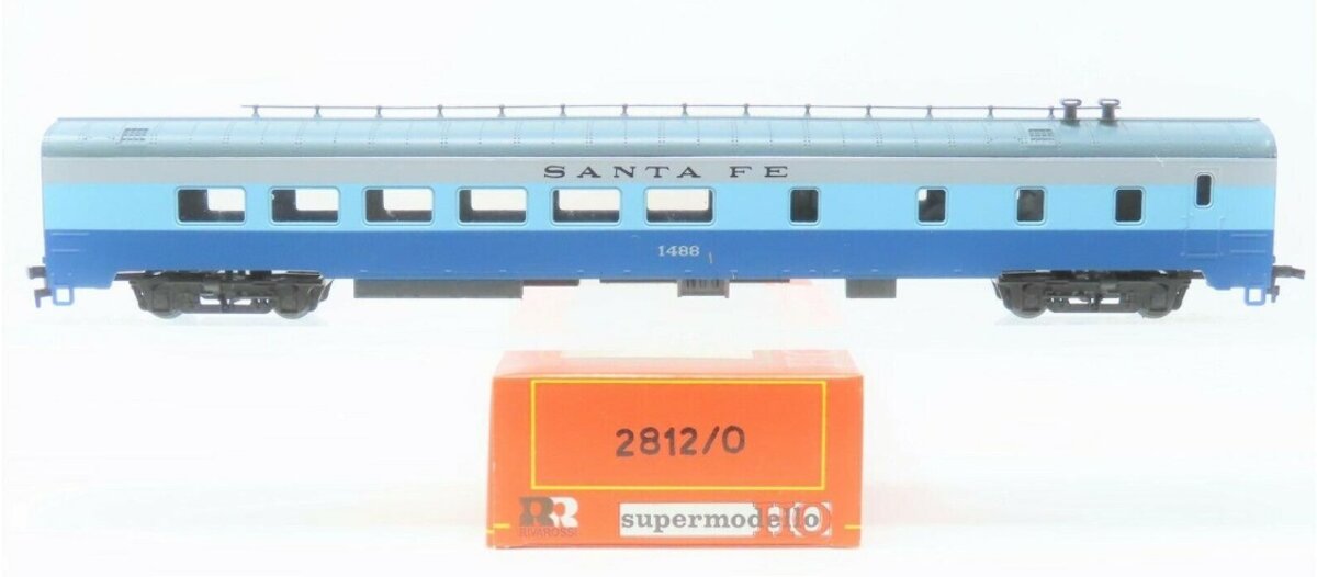 Rivarossi 2812/O HO Santa Fe Dinner Passenger Car # 1488