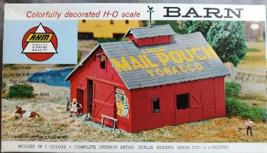 AHM 5848:298 HO Mail Pouch Chew Tobacco Topped Barn Building Kit