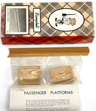 Campbell Scale Models 786-165 HO Passenger Platforms Building Kit