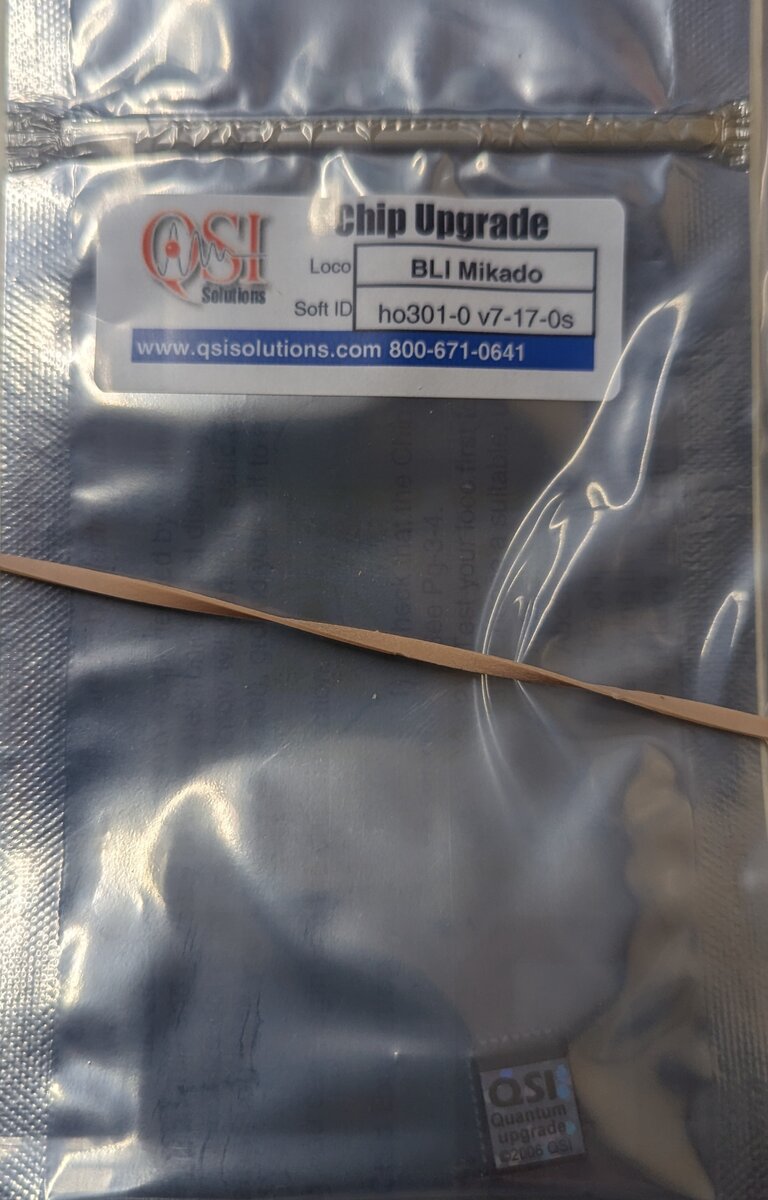 QSI h0301-0 v7-17-0s HO Chip Upgrade: Broadway Ltd, Mikados