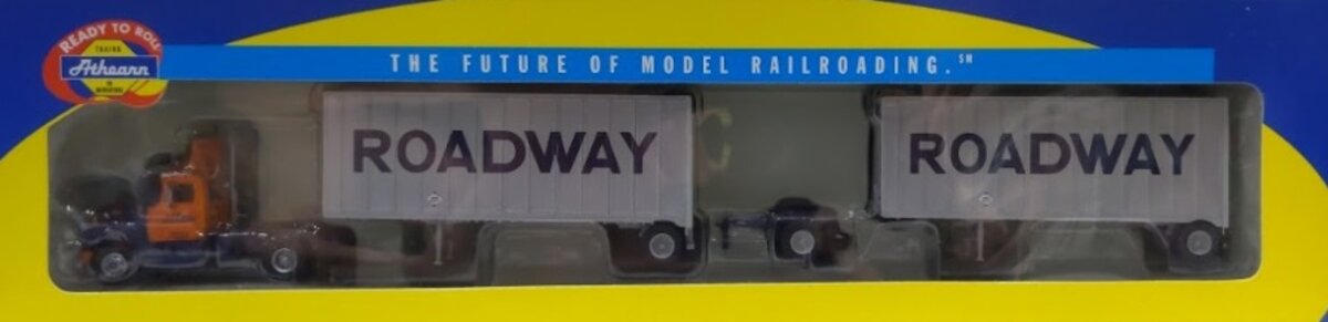 Athearn 93138 HO Roadway Mack R Truck W/2-28' Trailer