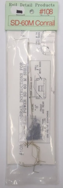 Rail Detail Products 108 HO SD-60M Conrail
