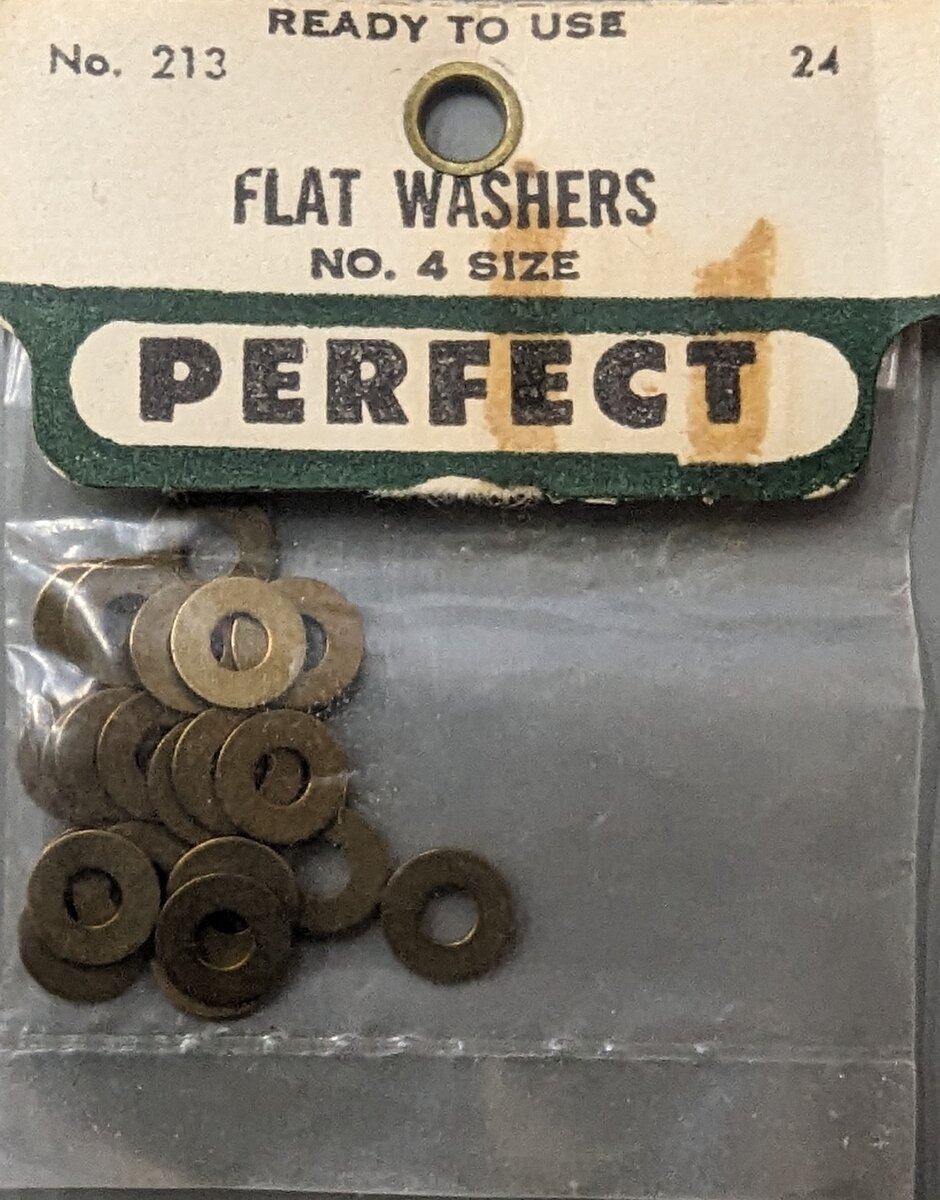 Perfect Parts 213 Flat Washers No. 4 Size