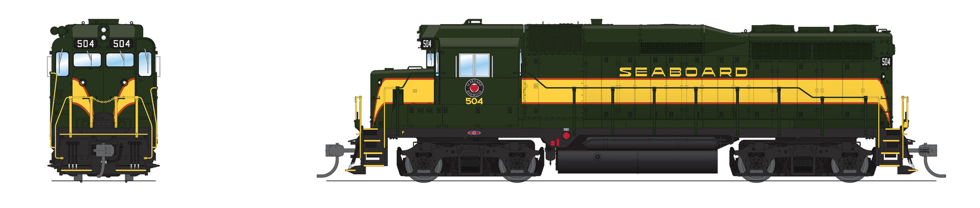Broadway Limited 9577 HO SAL Green EMD GP30 Diesel Locomotive Standard DC #508
