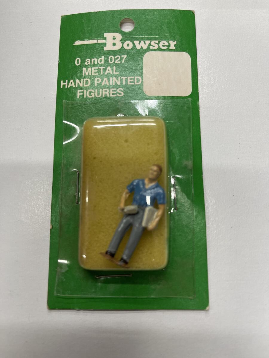 Bowser 13713 O Hand Painted Metal Figure Foreman w Papers