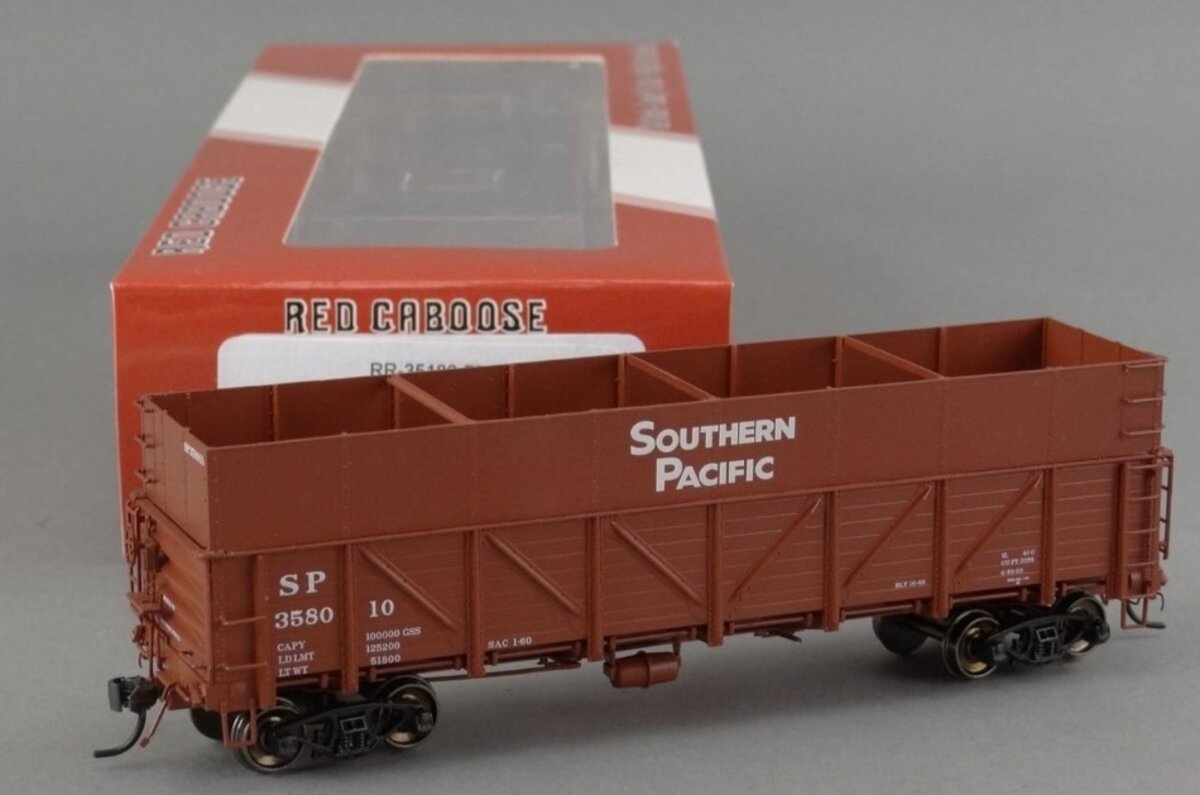 Red Caboose RR-35180-72 HO Southern Pacific General Service Gondola # 358010