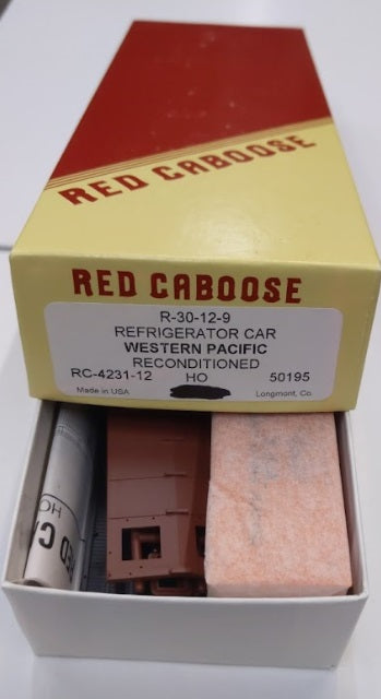 Red Caboose RC-4231-12 HO WP Reconditioned Refrigerator Car #50195 Kit