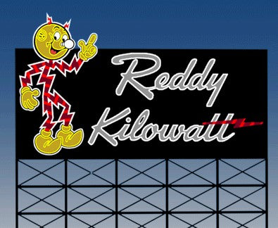 Bar Mills 91102 HO/O Reddy Kilowatt Billboard Laser Wood Cut Building Kit
