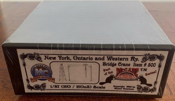 Master Creations 500 HO/HOn3 McCabe Bridge Crane NY Ontario & Western Ry.
