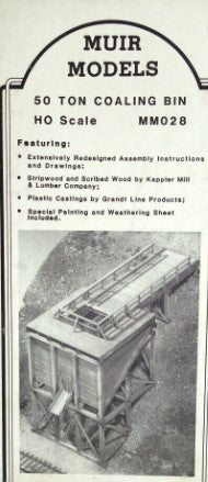 Muir Models 028 HO 50 Ton Coaling Bin Building Kit