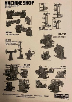 Sierra West MT-CMP9 O Scale Series MT Machine Shop Kit