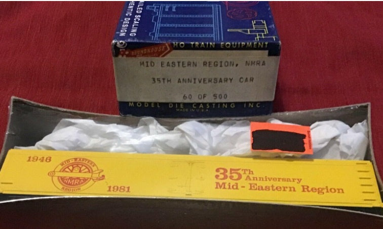 Roundhouse HO Mid Eastern Region NMRA 35TH Anniversary Car Kit # 460 Of 500