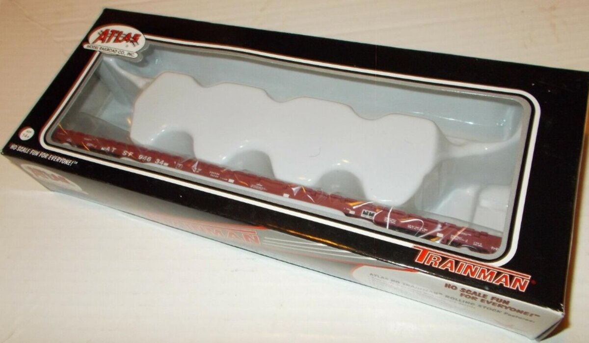 Atlas 20001597 HO Trainman Santa Fe Flat Car # 94634