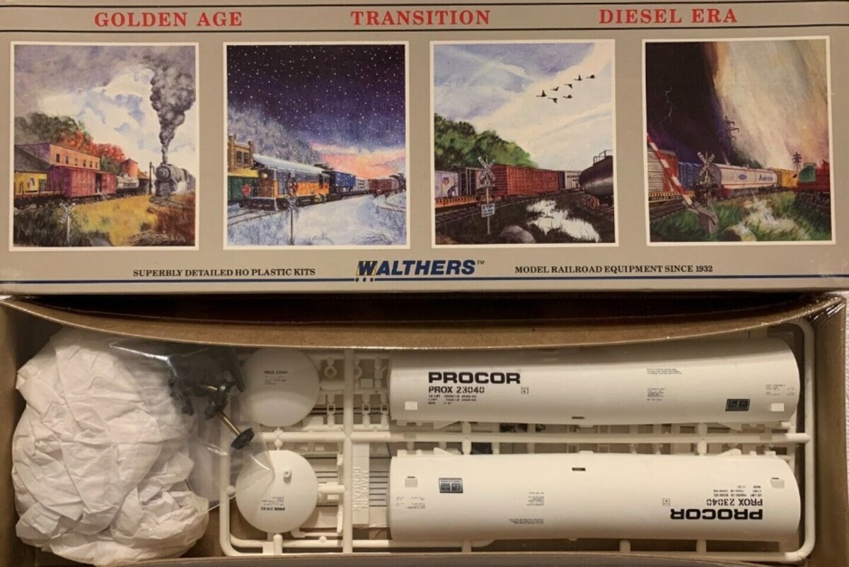 Walthers 932-5203 HO Procor 54' Tank Car Road Number May Vary Kit