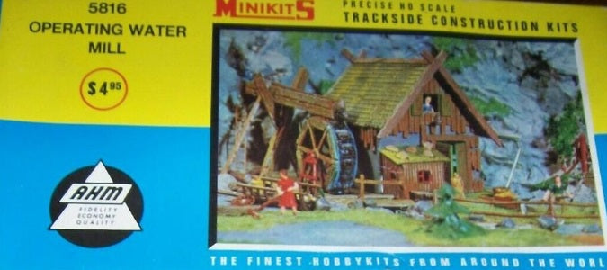 AHM 5816 HO Operating Water Mill MiniKits Building Kit