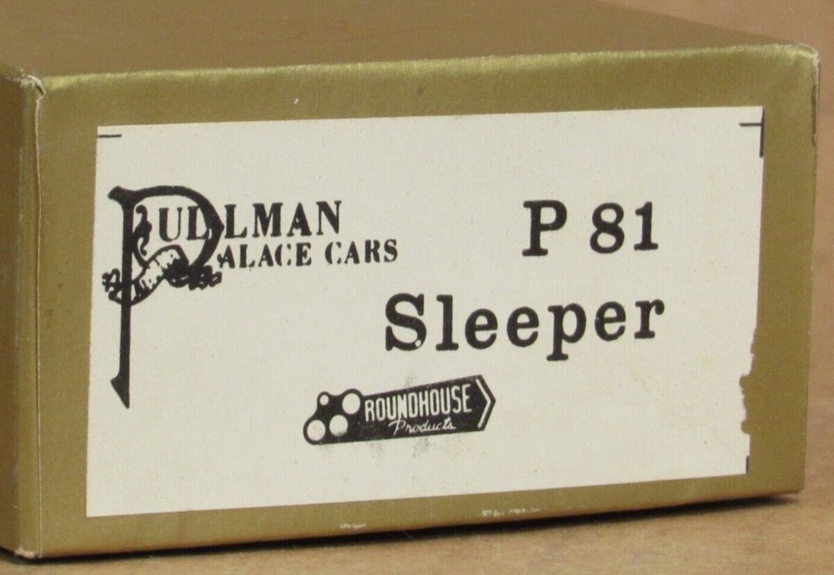 Roundhouse P 81 HO Pullman Sleeper Passenger Car Pullman Palace Cars Kit