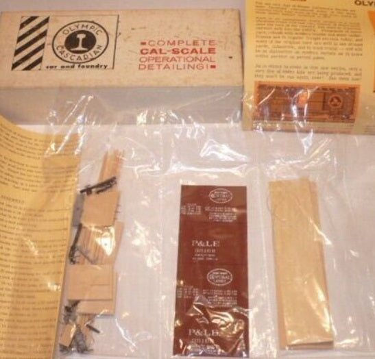 Olympic Cascadian 106 HO New York Central P & LE Wood Box Car Kit