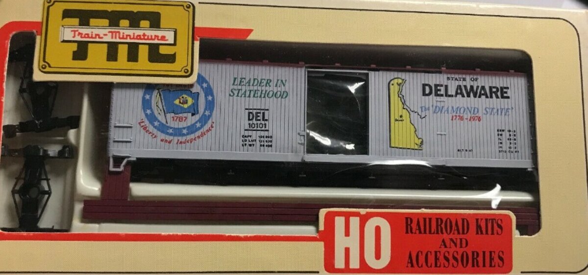 Train Miniature 2021 HO Delaware Commemorative Car Kit
