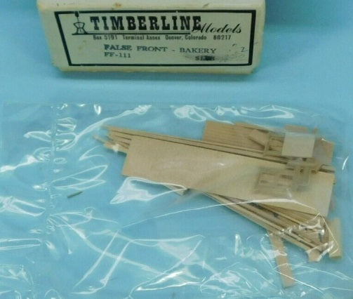 Timberline Models FF-111 HO False Front Bakery Kit
