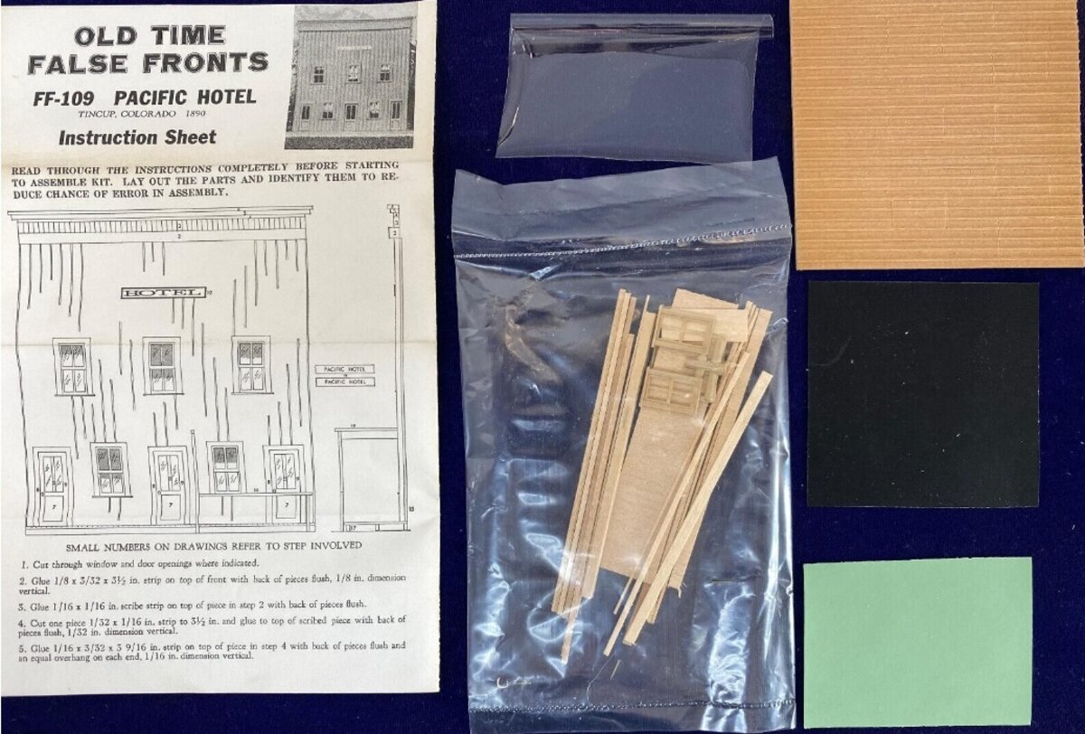 Timberline Models FF-109 HO False Front Hotel Wood Kit