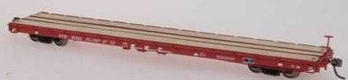 InterMountain 46403-26 HO ATSF Super Shock 60' Wood Deck Flat Car #95334