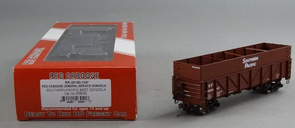 Red Caboose RR-35180-143 HO Southern Pacific Beet Gondola Car #358545