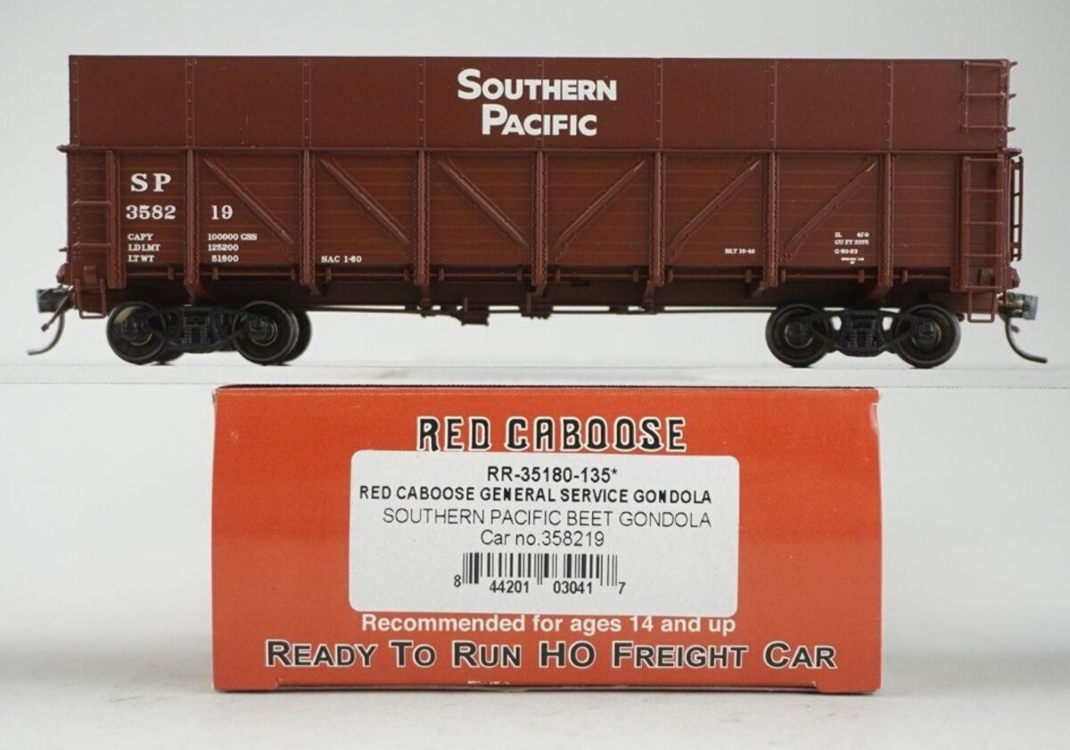 Red Caboose RR-35180-135 HO Southern Pacific General Service Gondola #358219