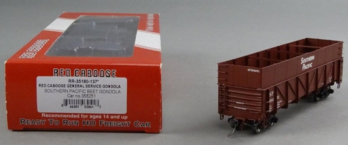 Red Caboose RR35180-137 HO Southern Pacific Beet General Service Gondola #358251