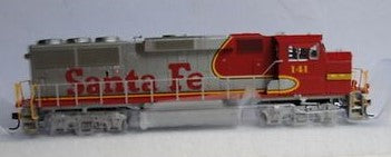 Athearn 88822 HO ATSF GP60M Car #141 Warbonnet DCC Quick Plug Equipped