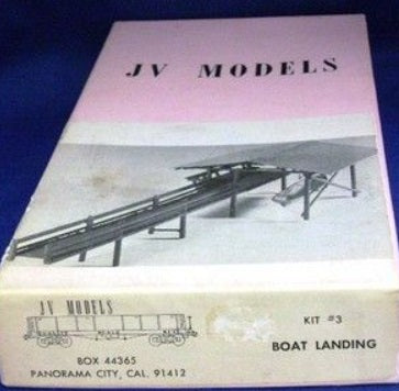 JV Models 3 HO Boat Landing Wood W/ Metal Boat Kit
