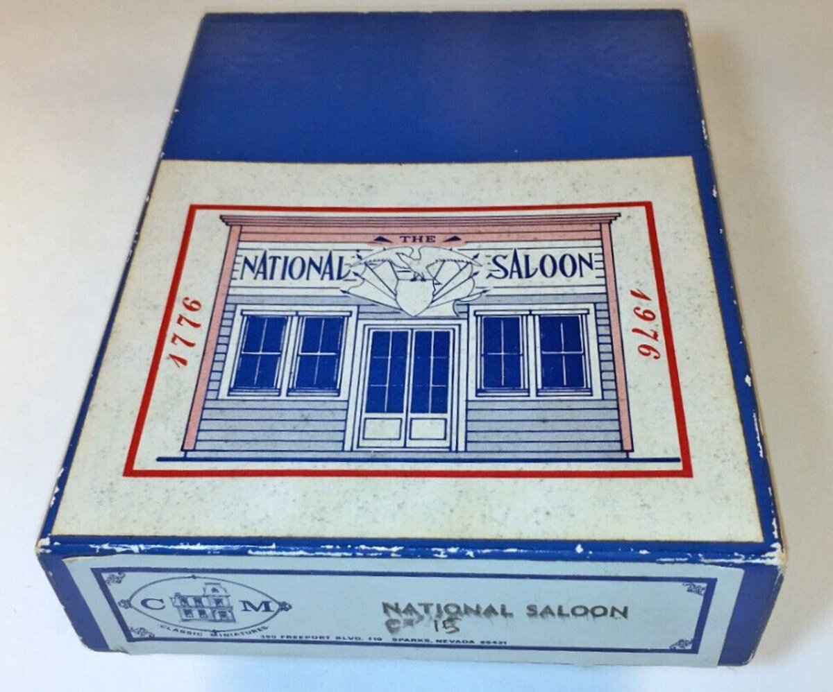 Classic Miniatures CM-15 HO 1776-1976 National Saloon Building Kit