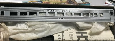 Athearn 6338 HO Bev-Bel Corp. Western Pacific "Surf" S/L Coach Kit