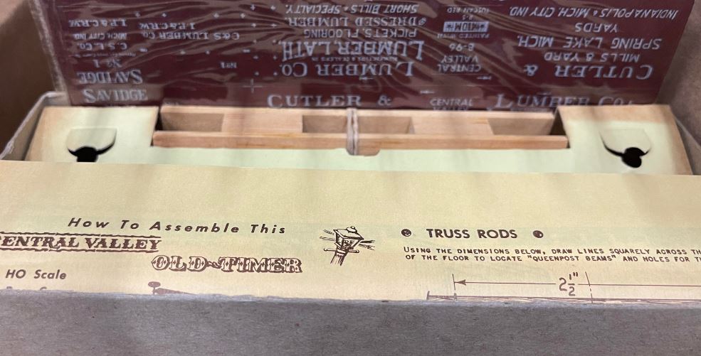 Central Valley Models B-96 HO Cutler & Savidge Lumber Co. Boxcar Kit