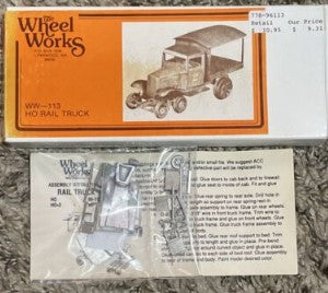 Wheel Works WW-113 HO Rail Truck Kit