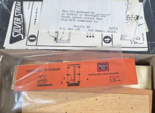 Silver Streak S703-345 HO Colorado Southern Truss Rod Reefer Kit