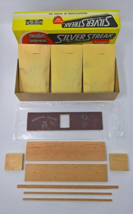 Silver Streak S702-345 HO Northern Pacific Truss Rod Car Boxcar Craftsman Kit