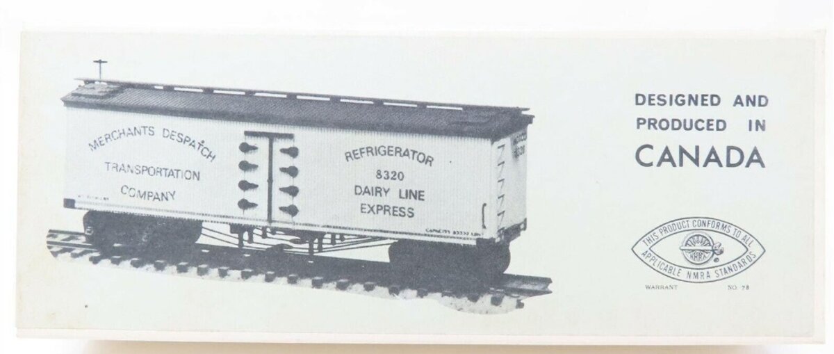 Canadian Railway Model Co. 202 HO Canadian Northern Quebec Truss Rod Reefer Kit