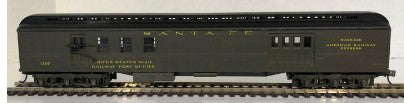 AHM 1 HO Santa Fe ATSF 1920 Heavyweight Baggage-RPO Car