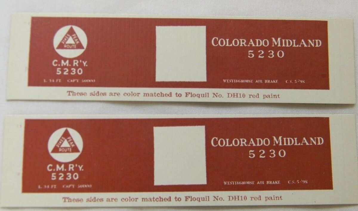 Red Ball 120 HO Colorado Midland Wood Box Craftsman Kit