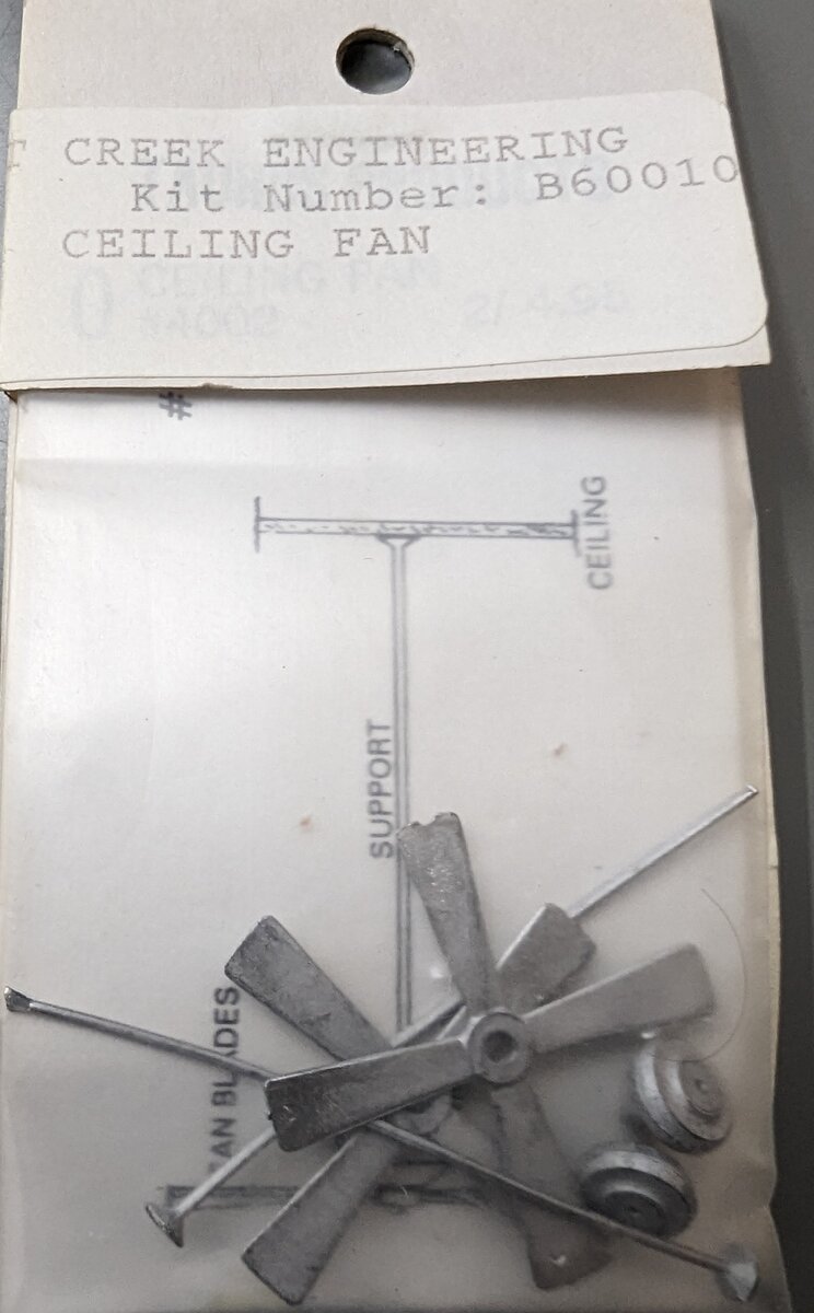 Creek Engineering B60010 HO Ceiling Fan Building Kit