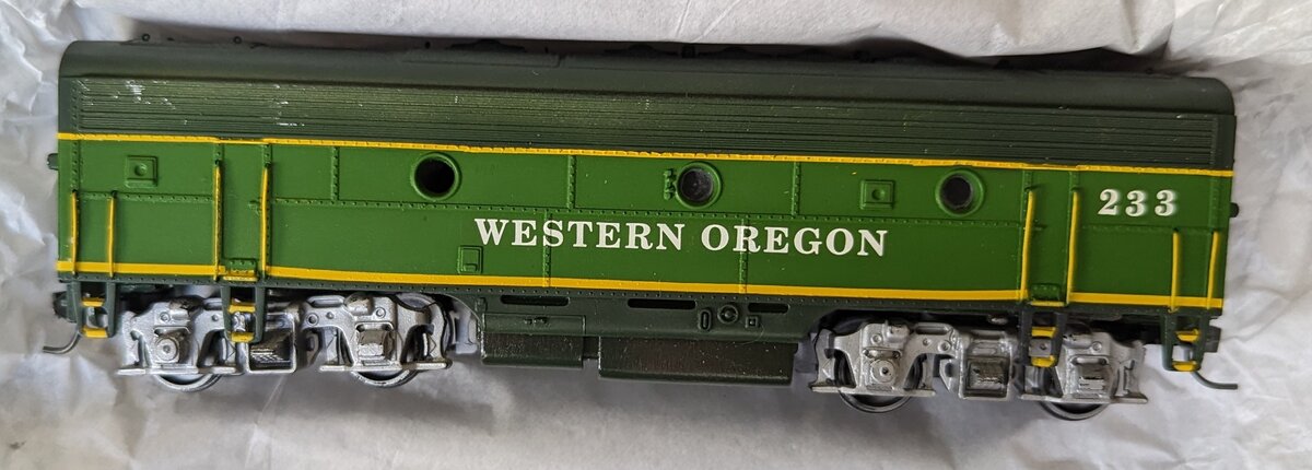 Athearn 233 HO Western Oregon EMD F7B Locomotive Non Powered Dummy