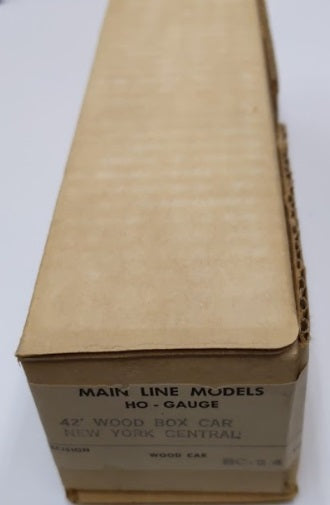 Main Line BC-24 HO New York Central 42' Wood Box Car Kit