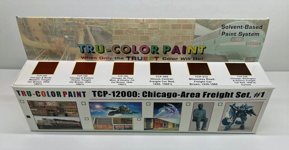 Tru-Color TCP-12000 Chicago-Area Freight - 1 oz. Paint Bottle (Set of 6)
